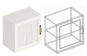 Шкаф настенный «Александрия» ДА-03 1 дв. в Великом Новгороде - картинка