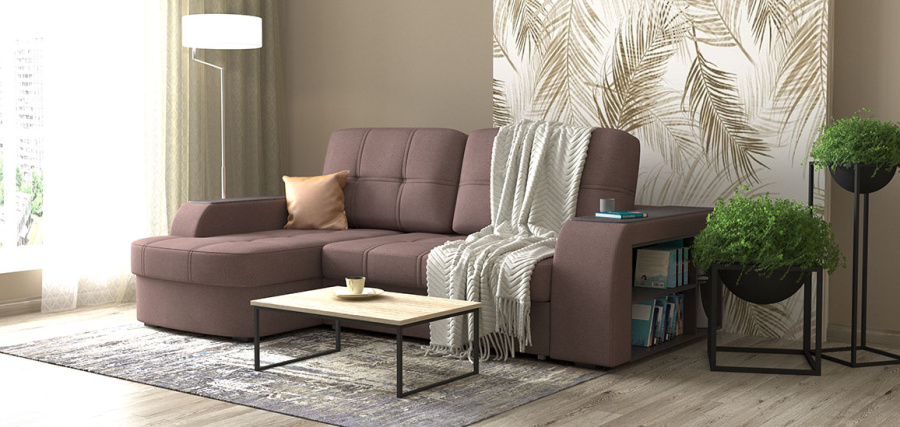 Диван угловой "Берлин" с широким подлокотником в Великом Новгороде - фото Диван угловой "Берлин" с широким подлокотником в Великом Новгороде - картинка