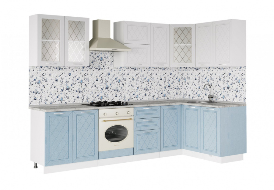 Кухня угловая "Виола Нео" 2,9х1,4 м (прованс) в Великом Новгороде - фото Кухня угловая "Виола Нео" 2,9х1,4 м (прованс) в Великом Новгороде - картинка