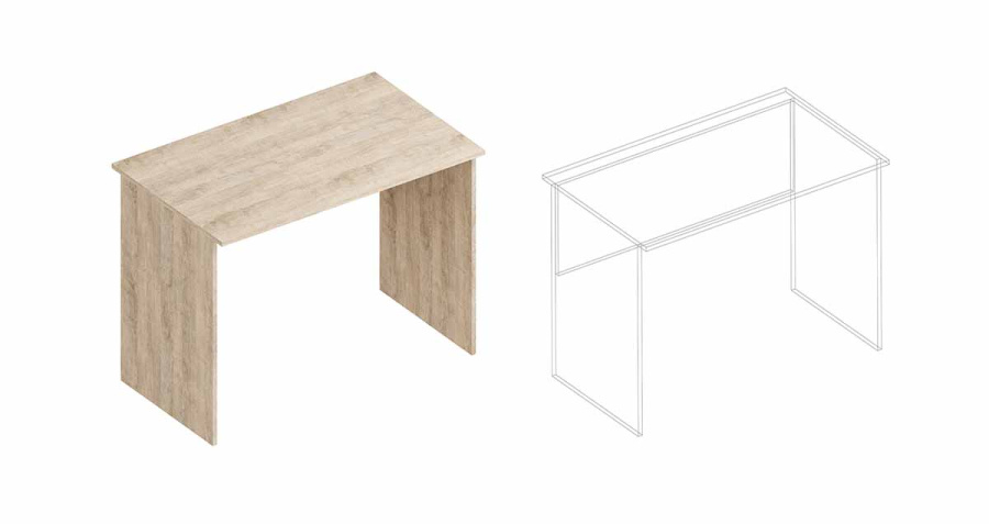 Стол письменный "Симпл" в Великом Новгороде - картинка