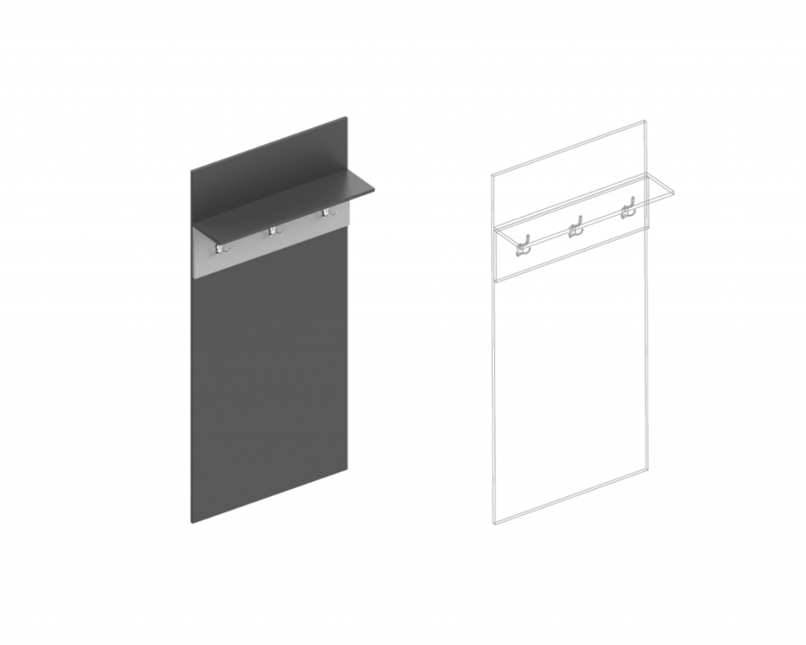 Панель «Вита» под вешалки в Великом Новгороде - картинка