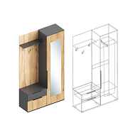 Прихожая (правое исп.) МС Стил в Великом Новгороде - фото Прихожая (правое исп.) МС Стил в Великом Новгороде - картинка