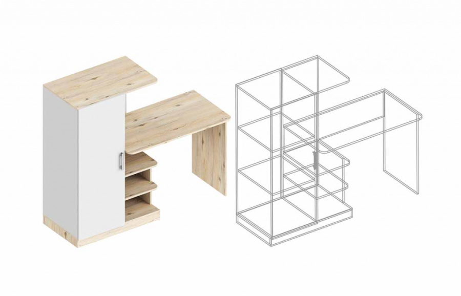 Стол письменный с пеналом «Милана» в Великом Новгороде - картинка