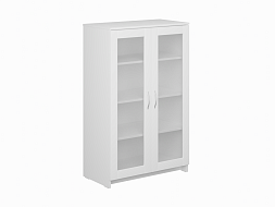 Тумба 2 двери со стеклом 78х123 СИРИУС в Великом Новгороде - картинка