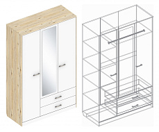 Шкаф «Милана» 3-ств с 2 ящиками в Великом Новгороде - картинка