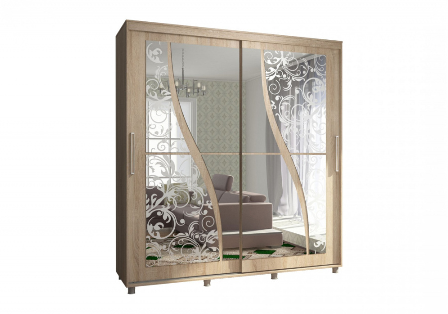 Шкаф-купе "Комфорт-12 ПРАЙМ 2,0 м" (фантазия) в Великом Новгороде - фото Шкаф-купе "Комфорт-12 ПРАЙМ 2,0 м" (фантазия) в Великом Новгороде - картинка