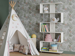 Стеллаж с хром. опорами ЛДСП в Великом Новгороде - картинка