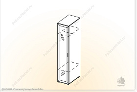 Пенал с зеркалом "Классика" ПУ-Z в Великом Новгороде - картинка