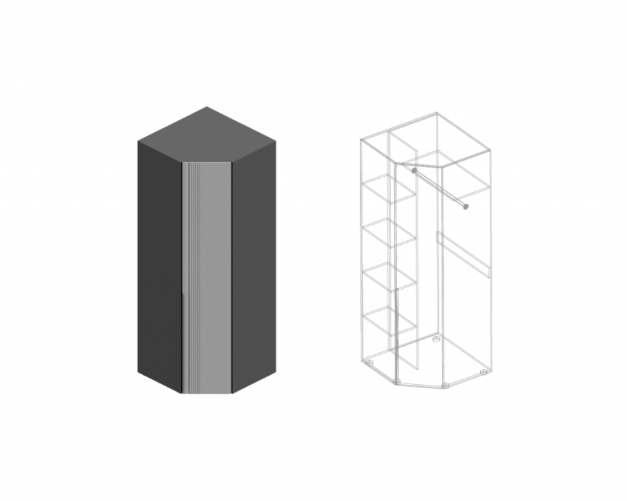 Шкаф «Вита» угловой универсальный в Великом Новгороде - картинка