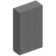 Шкаф трехдверный с 2 ящиками (универсал) в Великом Новгороде - картинка