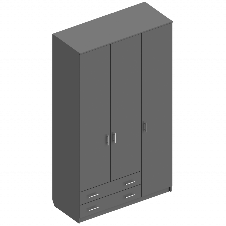 Шкаф трехдверный с 2 ящиками (универсал) в Великом Новгороде - картинка