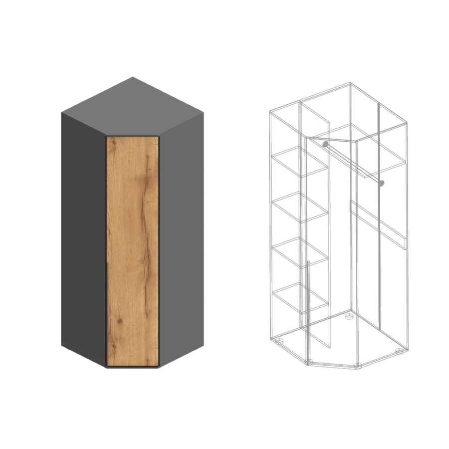 Шкаф угловой МС Стил в Великом Новгороде - фото Шкаф угловой МС Стил в Великом Новгороде - картинка