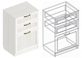 Тумба «Александрия» ПА-05 1 ств. с 2 ящ. в Великом Новгороде - картинка
