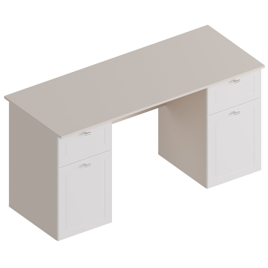 Стол письменный 2-х тумбовый МС "Лорэн" в Великом Новгороде - картинка