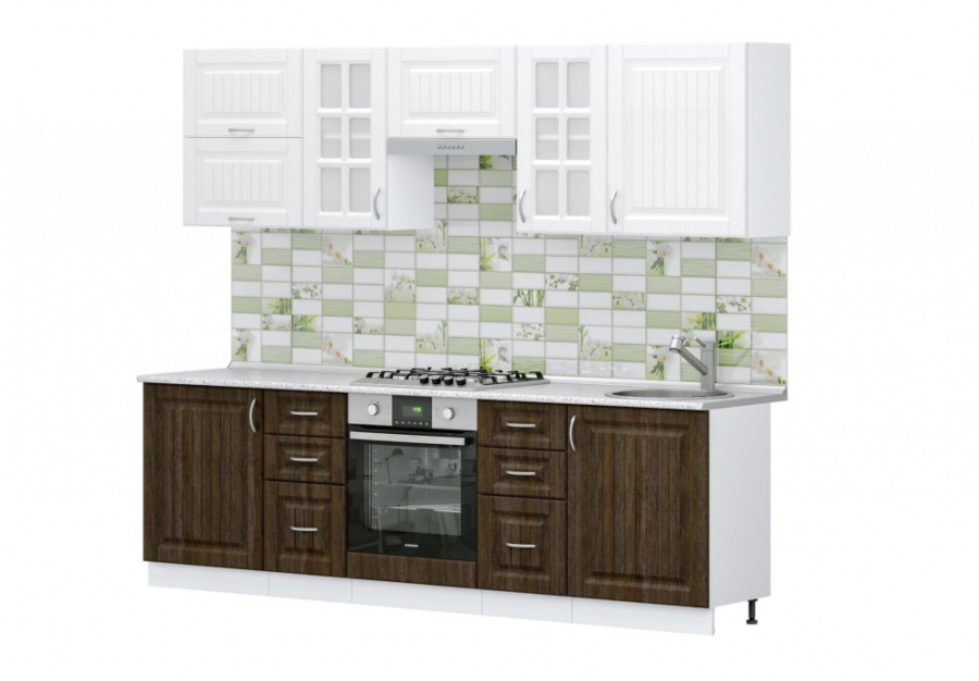 Кухня "Виола Нео" 2,6м (кантри) в Великом Новгороде - фото Кухня "Виола Нео" 2,6м (кантри) в Великом Новгороде - картинка