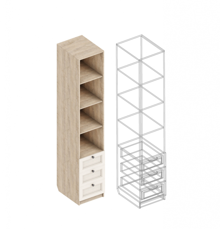 Пенал «Филадельфия» ДФ-06 с 3 ящиками в Великом Новгороде - картинка