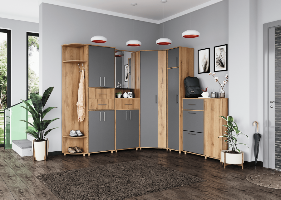 Прихожая «Граф», модульная в Великом Новгороде - фото Прихожая «Граф», модульная в Великом Новгороде - картинка