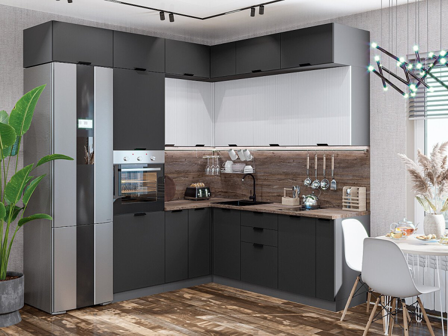 Кухня Евро Лайн-04 в Великом Новгороде - фото Кухня Евро Лайн-04 в Великом Новгороде - картинка