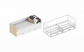 Кровать «Милана» с 2 ящиками в Великом Новгороде - картинка