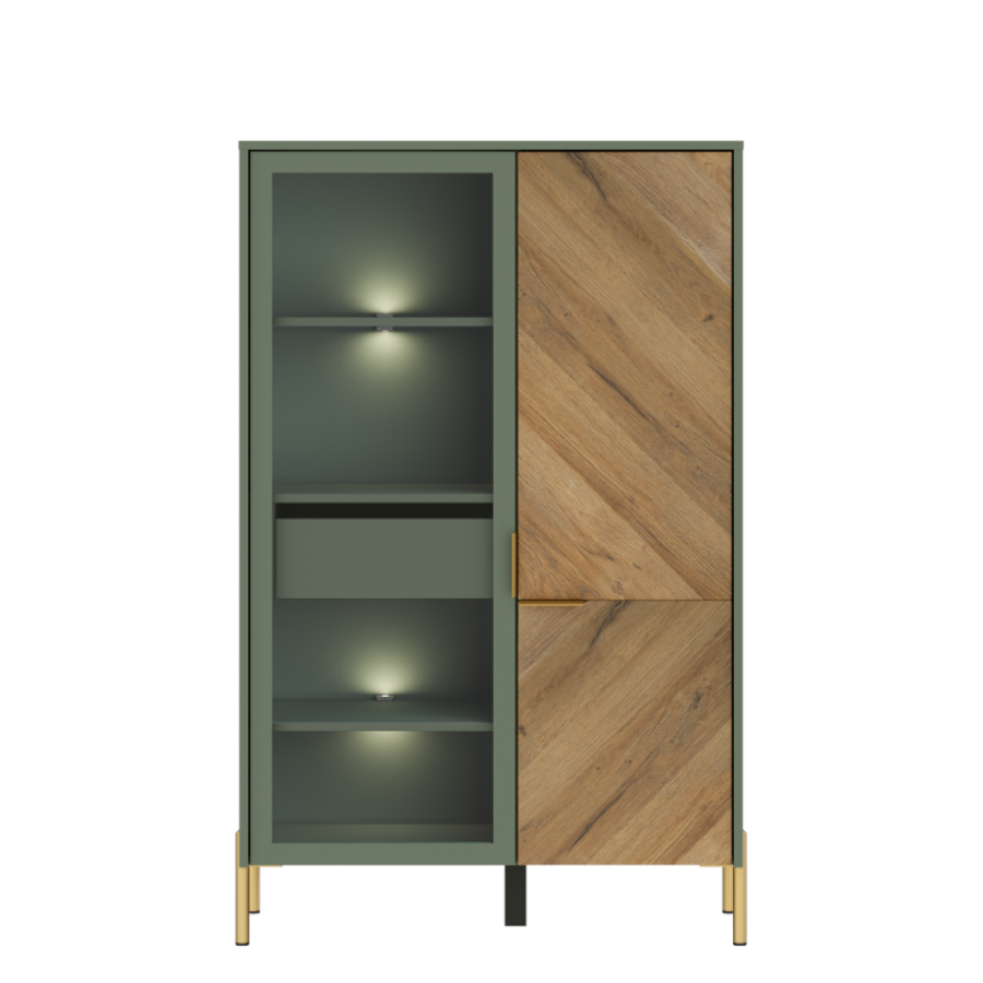 SIENA шкаф REG1W1D/140 с подсветкой в Великом Новгороде - картинка