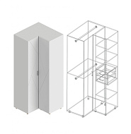 Шкаф угловой «Сандра» 2-ств в Великом Новгороде - картинка