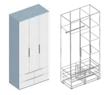 Шкаф 3-ств МС«Бриз» в Великом Новгороде - картинка