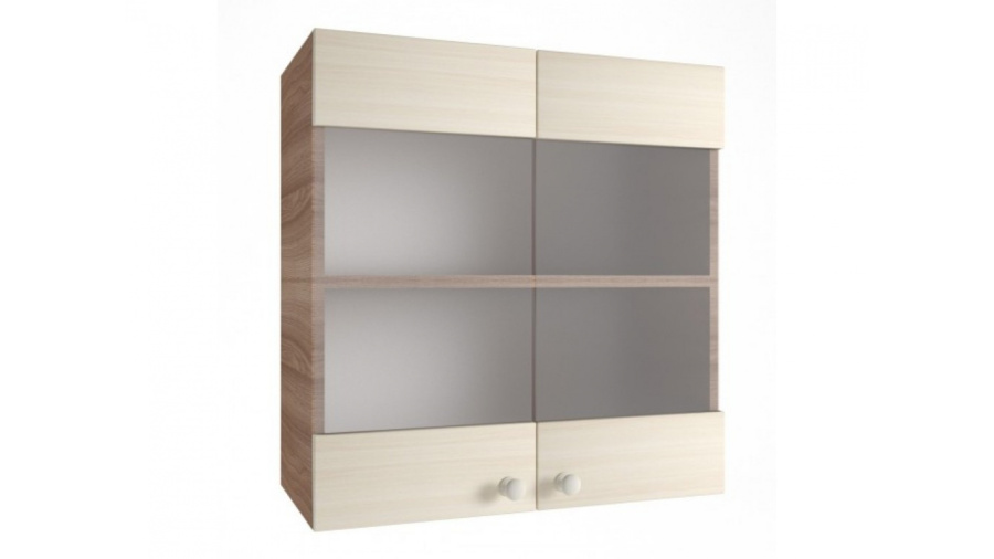 Шкаф навесной стекло ВС800 "Кухня Шимо" в Великом Новгороде - фото Шкаф навесной стекло ВС800 "Кухня Шимо" в Великом Новгороде - картинка