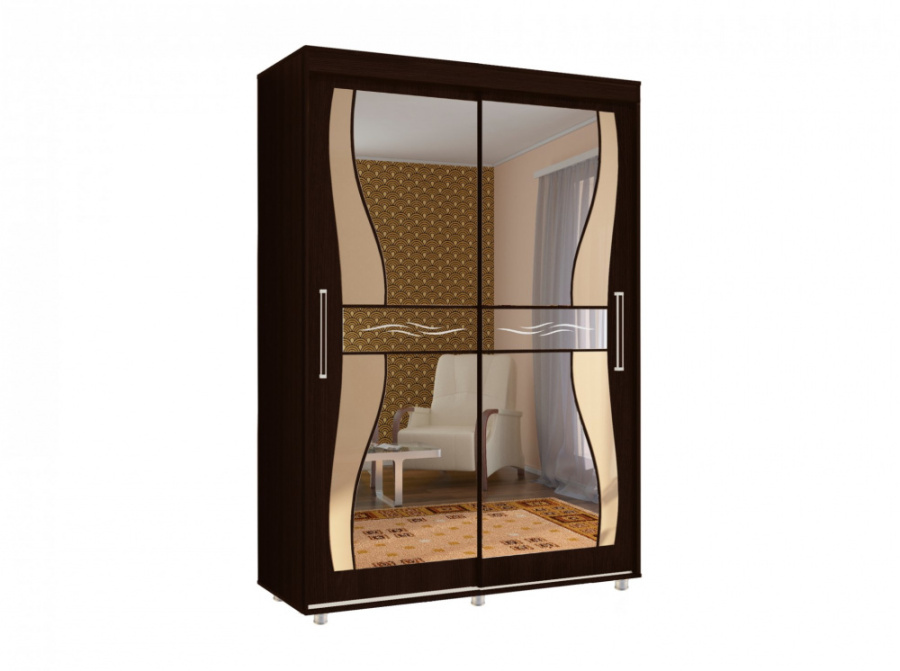 Шкаф-купе "Комфорт-12 ПРАЙМ 1,5 м" (фигурные) в Великом Новгороде - картинка