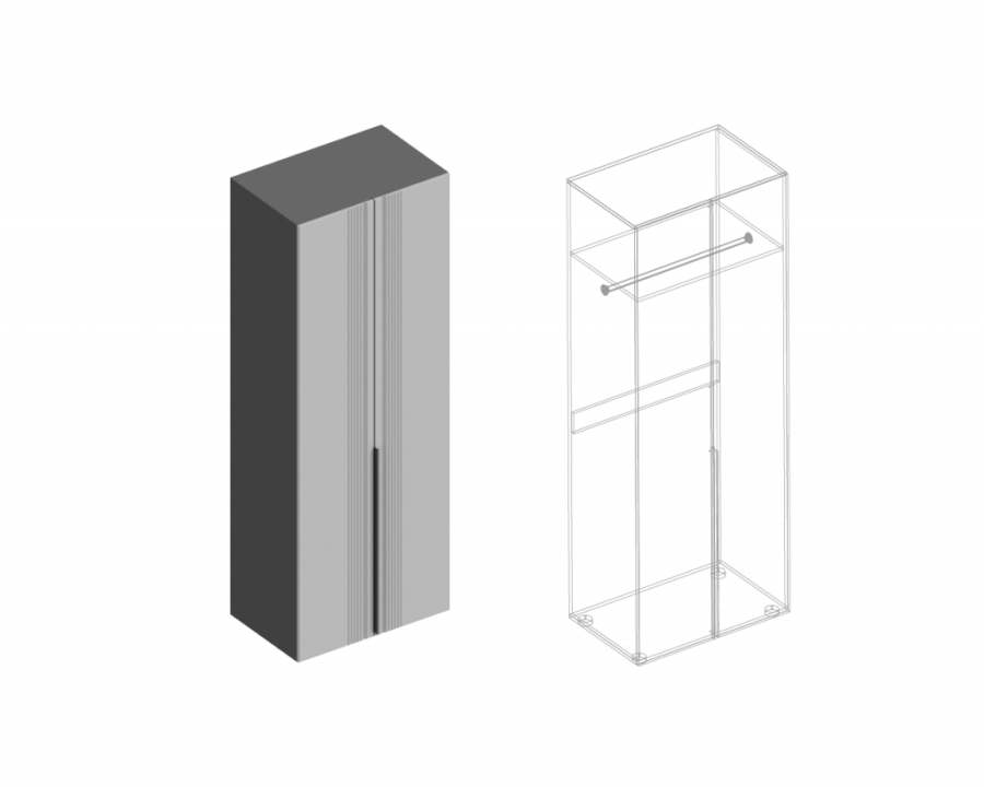 Шкаф Вита 2-ств для одежды в Великом Новгороде - фото Шкаф Вита 2-ств для одежды в Великом Новгороде - картинка