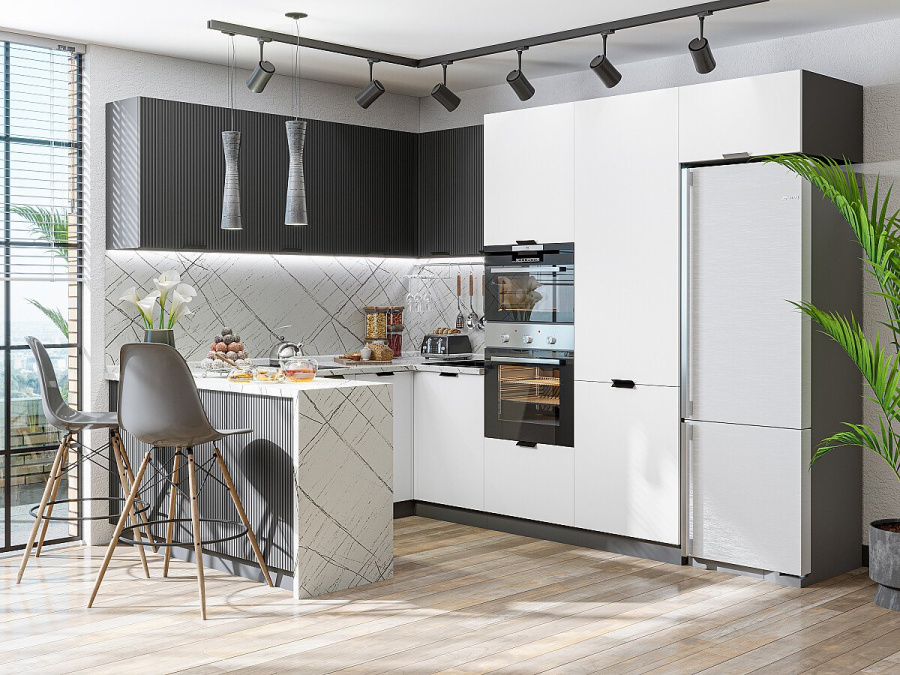 Кухня Евро Лайн-03 в Великом Новгороде - картинка