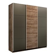 Шкаф-купе Широкий Прайм 3-х дверный (Стекло хаки/ЛДСП) в Великом Новгороде - картинка