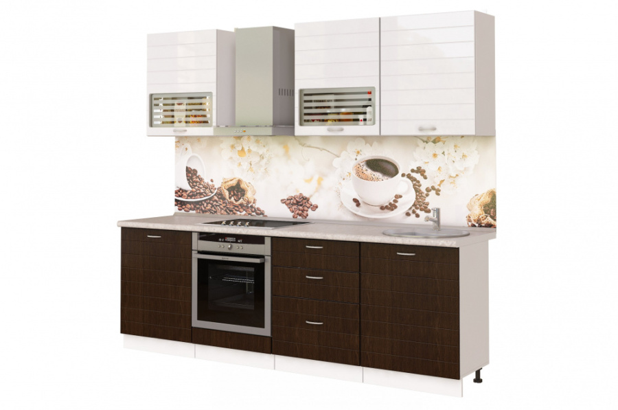 Кухня "Виола Нео" 2,4м (тигра узкая) в Великом Новгороде - картинка