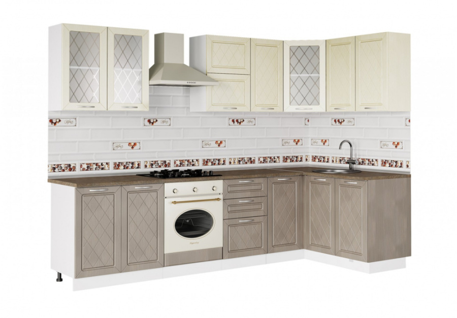 Кухня угловая "Виола Нео" 2,9х1,4 м (прованс) в Великом Новгороде - фото Кухня угловая "Виола Нео" 2,9х1,4 м (прованс) в Великом Новгороде - картинка