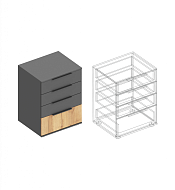 Комод с 4 ящиками «Моника» в Великом Новгороде - картинка