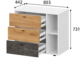 Комод 3 ящика «Анри» в Великом Новгороде - картинка