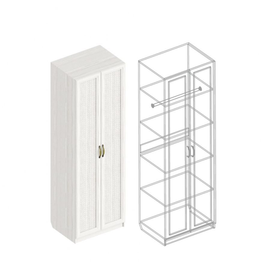 Шкаф «Александрия» ГА-19 2-ств в Великом Новгороде - фото Шкаф «Александрия» ГА-19 2-ств в Великом Новгороде - картинка