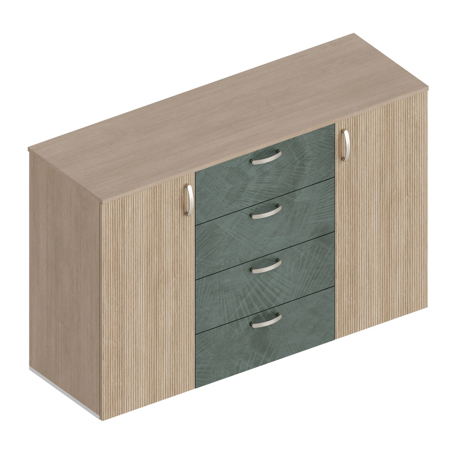 Комод 2-ств с 4 ящиками МС "Ева" в Великом Новгороде - фото Комод 2-ств с 4 ящиками МС "Ева" в Великом Новгороде - картинка