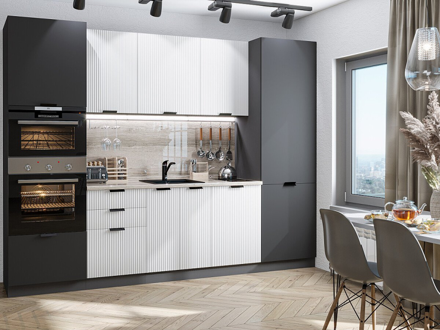 Кухня Евро Лайн-01 в Великом Новгороде - картинка