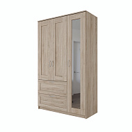 Шкаф 3 двери и 1 ящик 117х59х220  СИРИУС  в Великом Новгороде - картинка