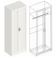 Шкаф для одежды «Александрия» ГА-01 2-ств в Великом Новгороде - картинка