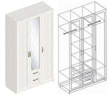 Шкаф «Александрия» ДА-01 3-ств с 2 ящиками в Великом Новгороде - картинка