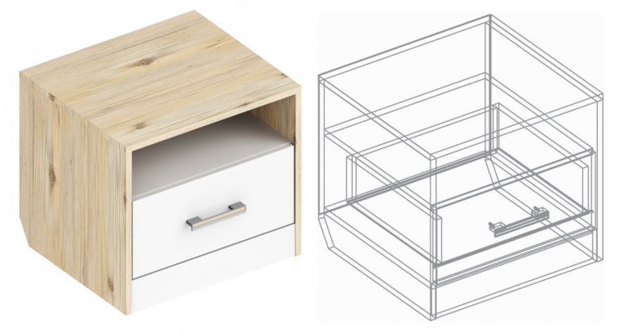 Тумба прикроватная «Милана» в Великом Новгороде - фото Тумба прикроватная «Милана» в Великом Новгороде - картинка