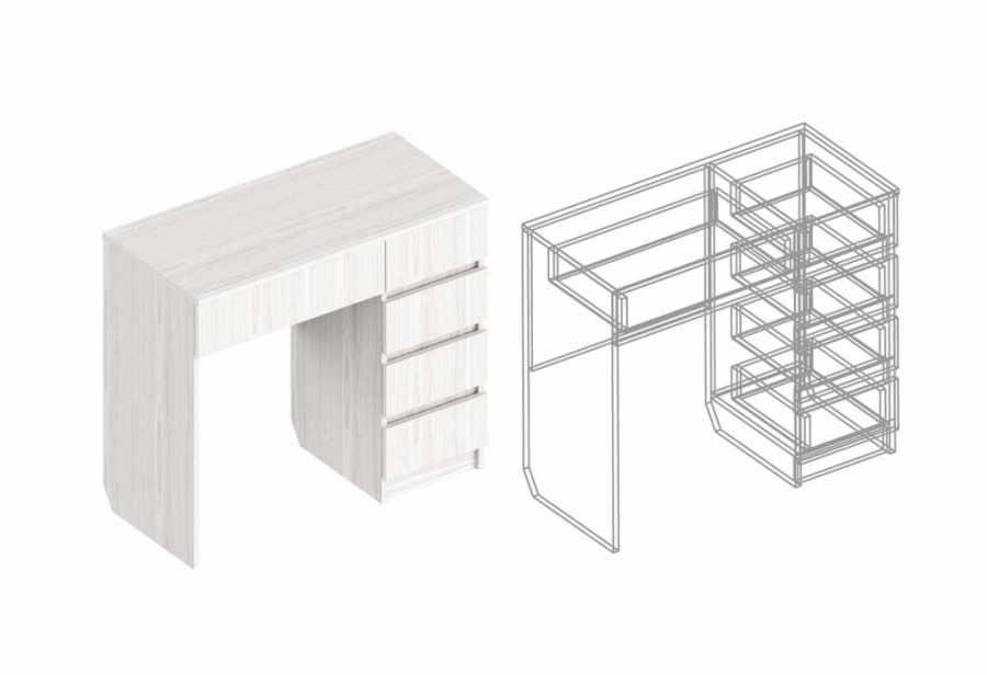 Стол туалетный «Александрия» СА-29 в Великом Новгороде - картинка