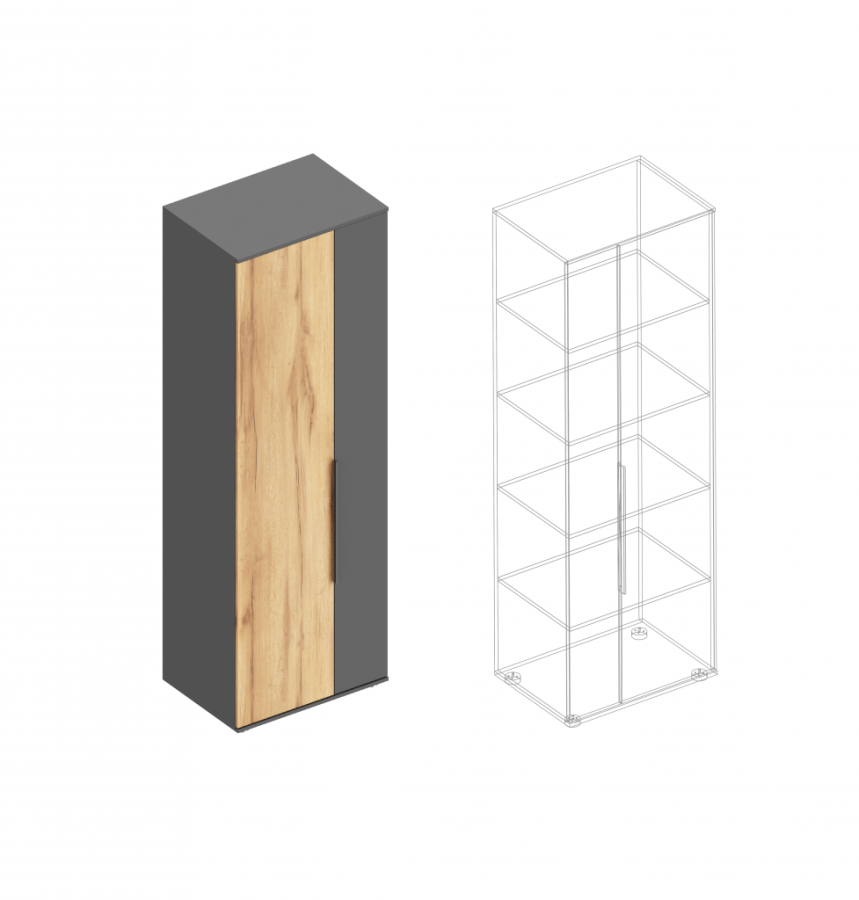 Шкаф «Моника» 2-ств с полками в Великом Новгороде - фото Шкаф «Моника» 2-ств с полками в Великом Новгороде - картинка