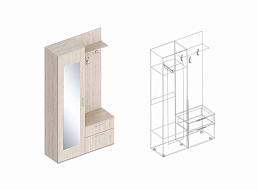 Прихожая левое исполнение в Великом Новгороде - картинка