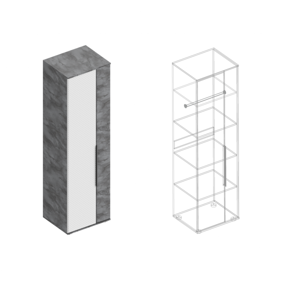 Шкаф «Лео» 2-ств с полками в Великом Новгороде - картинка