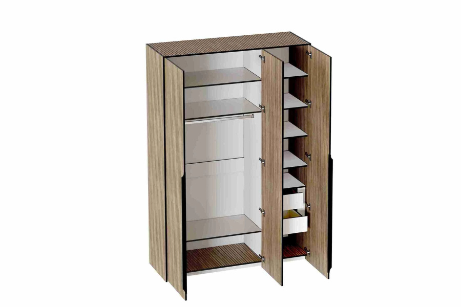 Шкаф трехдверный "Бьянка" вариант 2 в Великом Новгороде - фото Шкаф трехдверный "Бьянка" вариант 2 в Великом Новгороде - картинка