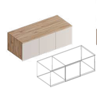 Шкаф настенный 3-ств МС «Сицилия» в Великом Новгороде - фото Шкаф настенный 3-ств МС «Сицилия» в Великом Новгороде - картинка