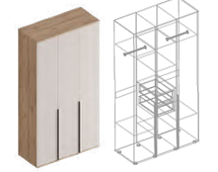 Шкаф 3-ств МС «Сицилия» в Великом Новгороде - фото Шкаф 3-ств МС «Сицилия» в Великом Новгороде - картинка