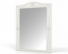 Зеркало "Онега" Белый вельвет в Великом Новгороде - картинка
